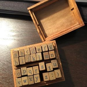 alphabet stamps, lower case